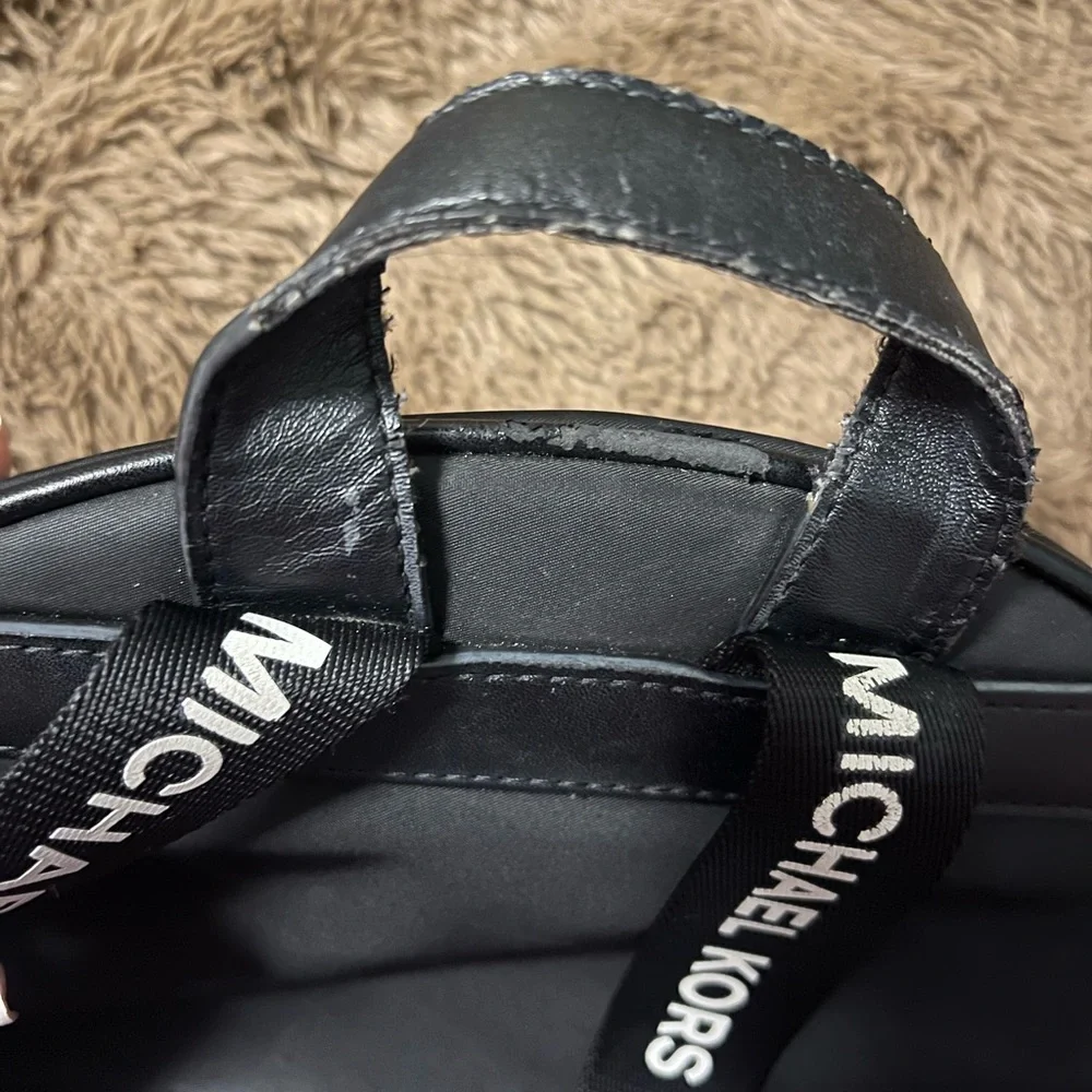 Michael Kors Sleek Black Backpack - Picture 3 of 4